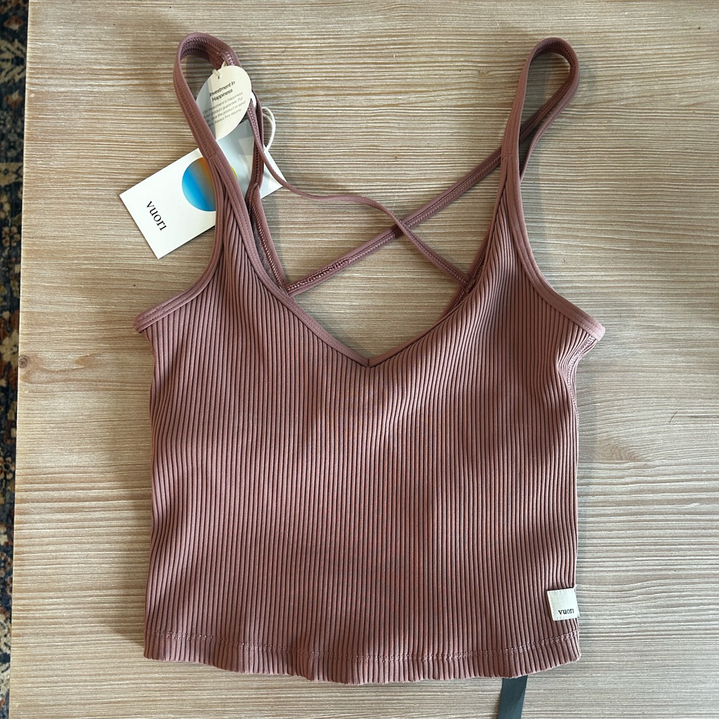 Vero Moda Women's Ribbed Tank Top - Brown